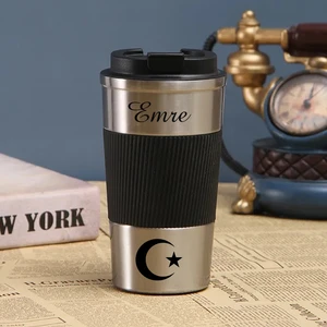NRD Life Kişiye Özel Isim Baskılı Çelik Termos Termos Mug Kupa Metal  (500 ml )