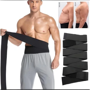 Waist Trainer Tummy Wrap Bel Inceltici Bele Dolamalı Kum Saati Görünümü 4m Sarmal Bel Korsesi