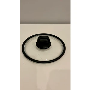 Casa Milano Siyah S Silikon 24 cm Cam Kapak & Tepe