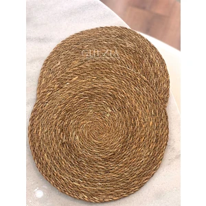 2'li Hasır Supla  | Örgü Amerikan Servis | 35 cm Çap Supla  | 2'li Supla