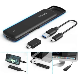 M.2 Nvme USB C SSD Harici Kutu USB 3.1 Gen 2 10GBPS - M-Key Nvme SSD 2230, 2242, 2260, 2280