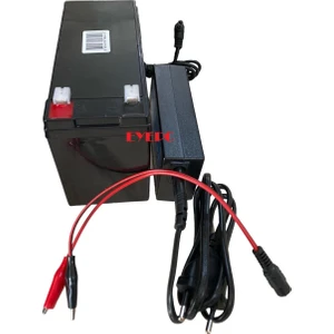 Oyuncak Akülü Araba Için 12V 7AH 12 Volt 7 Amper Çocuk Oyuncak Araba Araç Aküsü Pili Batarya ve Şarj Adaptörü
