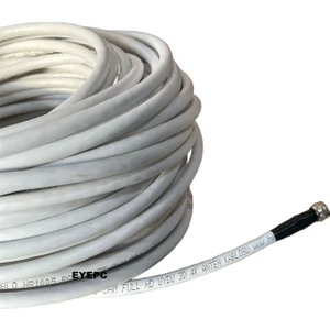 30 Metre Uydu Sistemleri Çanak Anten Kablosu Fullhd 3D 4K 30 mt -Rg6 U6- 64 Tel Kalın Kablo 3