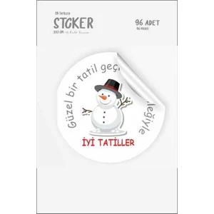 43 Cici Süsler Organizasyon Iyi Tatiller Öğretmen Motivasyon Etiketi 3 x 3 cm 96 Adet