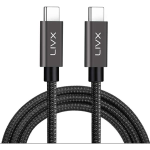 Force 100W Usb-C To Usb-C 3.1 GEN210 Gbps 4k@60hz Hızlı Şarj Data ve Görüntü Aktarım Kablosu Örgülü 50 cm Siyah Gn – 50