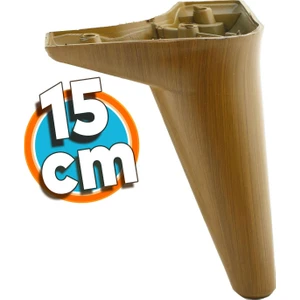 Mobilya Yatak Kanepe Sehpa Tv Ünitesi Baza Koltuk Ayağı Koyu Ceviz Renk 15 cm Ayak