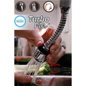 Esnek Ayarlanabilir 2 Modlu Su Tasarruflu Turbo Flex Krom Kaplama Plastik Musluk Başlığı