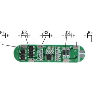 4s 12A Bms 14.8V-16.8V 18650 Lityum Lipo Pil Şarj Koruma Modülü
