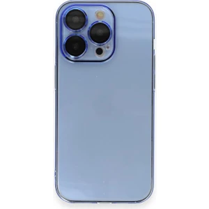 Apple iPhone 13 Pro Max Kılıf Hard Fit Şeffaf Sararmaz Lensli Kapak