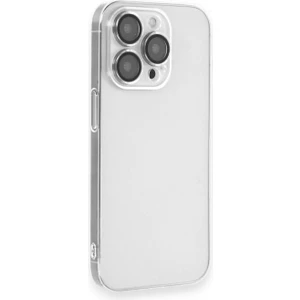 Apple iPhone 13 Pro Max Kılıf Hard Fit Şeffaf Sararmaz Lensli Kapak