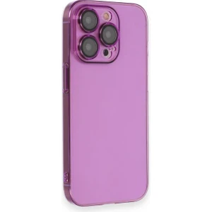Apple iPhone 13 Pro Max Kılıf Hard Fit Şeffaf Sararmaz Lensli Kapak