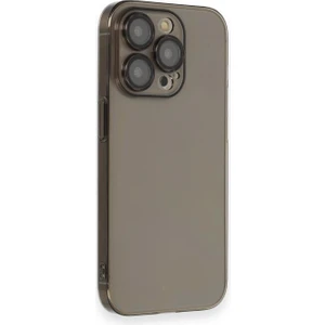 Apple iPhone 13 Pro Max Kılıf Hard Fit Şeffaf Sararmaz Lensli Kapak