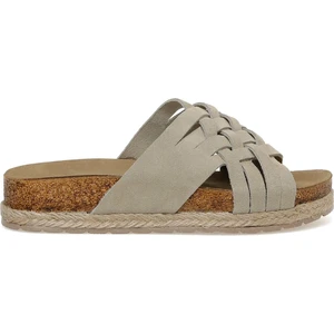 Nine West PAXX 3FX Kum Rengi Kadın Düz Terlik