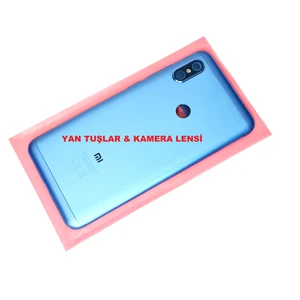 Xiaomi Redmi NOTE 6 PRO Kasa Arka Pil Batarya Kapağı MAVİ
