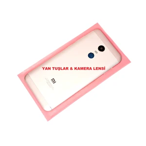 Xiaomi Redmi 5 Plus Kasa Arka Pil Batarya Kapağı (YAN TUŞLAR) GOLD