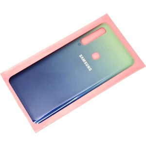 Galaxy A9 A950 Arka Pil Batarya Kapağı (Cam) Mavi
