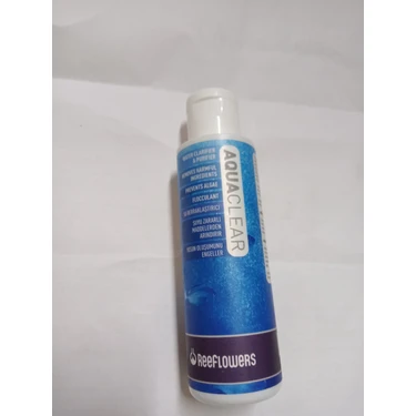 ReeFlowers Aqua Clear 50 Ml Akvaryum Su Berraklaştırıcı, Su Zararlılarını Arındırır ve Yosun