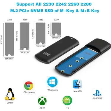 Fideco M.2 Nvme USB C SSD Harici Kutu USB 3.1 Gen 2 10GBPS - Fiyatı