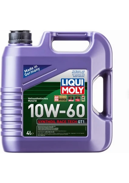 Liqui Moly Synthoil Race Tech Gt1 10W-60 4 Lt Motor Yağı ( Üretim Yılı: 2022 )