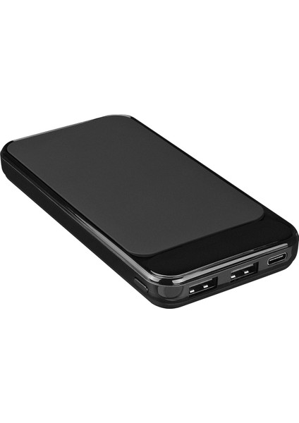 IP-G2711 10000 mAh Powerbank 2 Usb Port Siyah LCD + LED Gösterli Taşınabilir Pil Şarj Cihazı