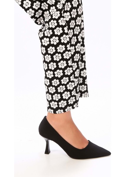 Kadın Gatsby Siyah Mat Saten Topuklu Ayakkabı Stiletto10 modelleri