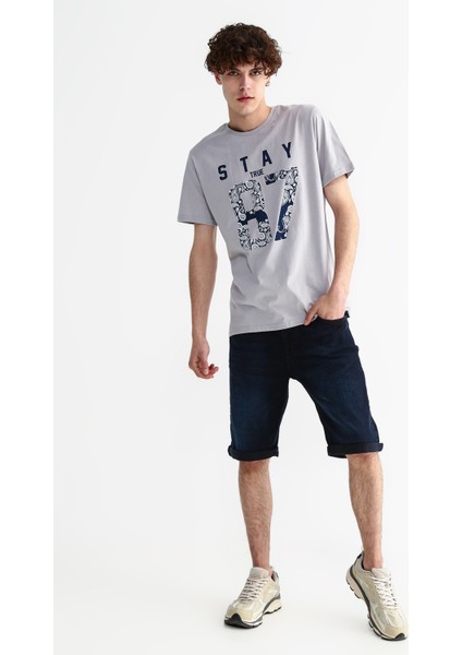 Normal Bel Slim Fit Indigo Erkek Denim Şort Bıgg10 fiyatları