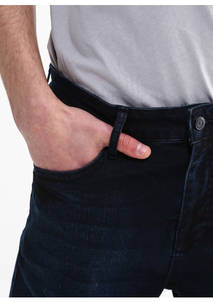 Normal Bel Slim Fit Indigo Erkek Denim Şort Bıgg10 indirimleri