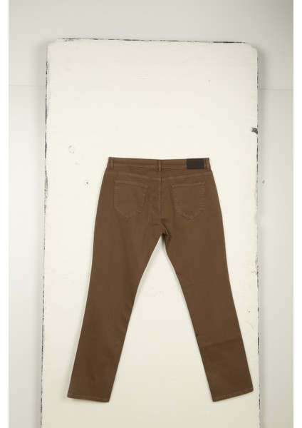 Normal Bel Dar Paça Slim Fit Vizon Erkek Pantolon 4A1400000101