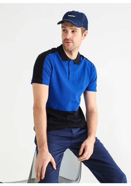 Fabrika Sports Düz Lacivert Erkek Polo T-Shirt Aıden