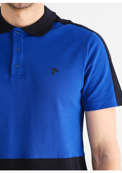 Düz Lacivert Erkek Polo T-Shirt Aıden