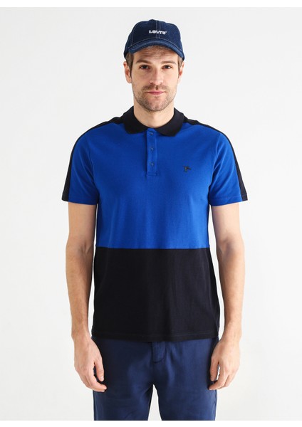 Düz Lacivert Erkek Polo T-Shirt Aıden