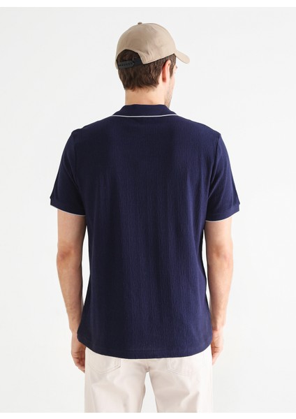 Düz Lacivert Erkek Polo T-Shirt cm Serıus indirimleri