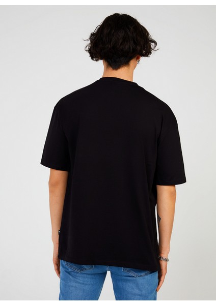 Bisiklet Yaka Baskılı Siyah Erkek T-Shirt Tc 901510 fiyatları