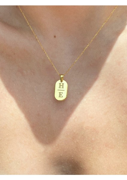 925 Ayar Gümüş Çift Harf Kolye fiyatları