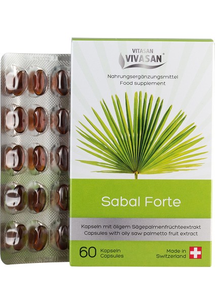 Organik Sabal Forte (Saw Palmetto Forte- Cüce Palmiye ) Kapsül