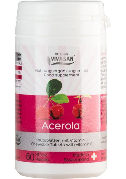 Organik Acerola (Barbados Kirazı) Tablet
