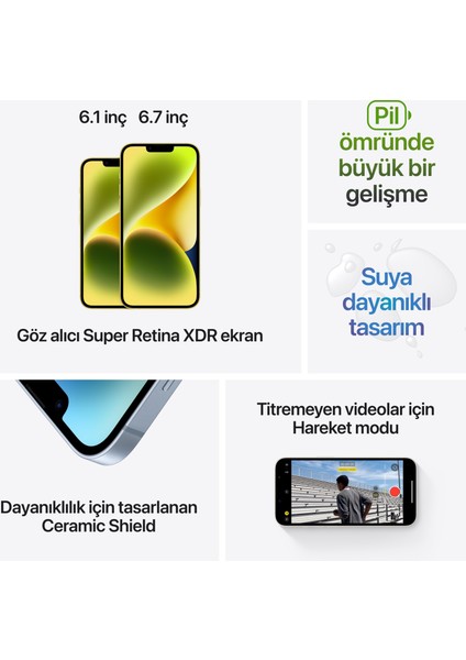 iPhone 14 Plus 256 GB Sarı