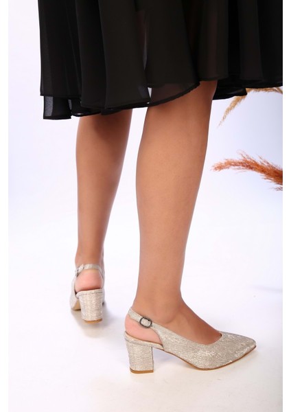 Kadın Greta Altın Sıvama Klasik Topuklu Ayakkabı fiyatları