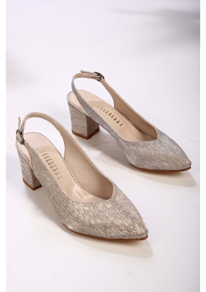Kadın Greta Altın Sıvama Klasik Topuklu Ayakkabı fırsatları