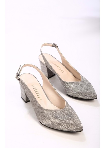 Kadın Greta Platin Sıvama Klasik Topuklu Ayakkabı fırsatları