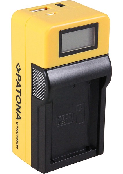 Senkron LCD Ekranlı USB Şarj Cihazı Canon LPE10 Için