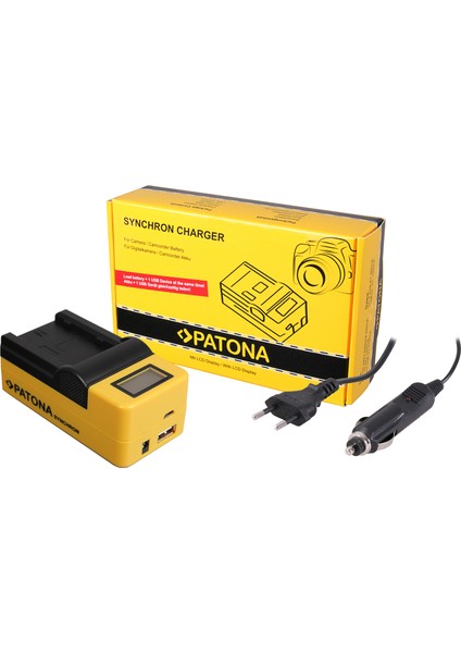 Senkron LCD Ekranlı USB Şarj Cihazı Fuji NP-W235 Için
