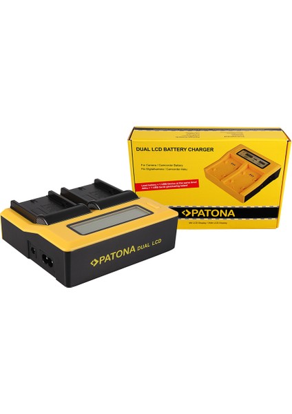 Ikili LCD Ekranlı USB Şarj Aleti Sony NP-FM50 NP-F970 Serisi Için fırsatları