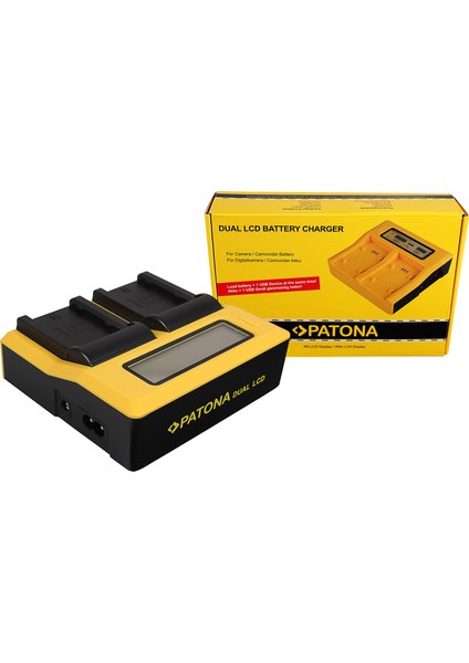 Ikili LCD Ekranlı USB Şarj Aleti Fuji NP-W235 Için