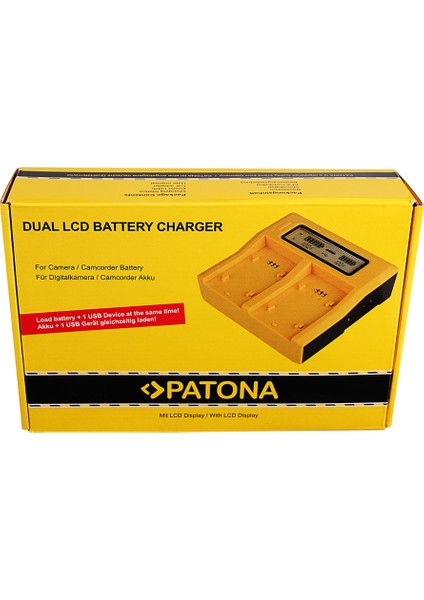 Ikili LCD Ekranlı USB Şarj Aleti Fuji NP-W235 Için