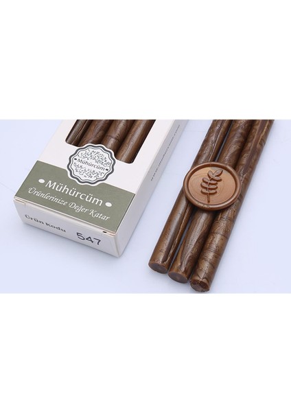 Mühür Mumu Çubuk 11MMX120MM 10 Lu Paket Model: 547 Karamel Bronz