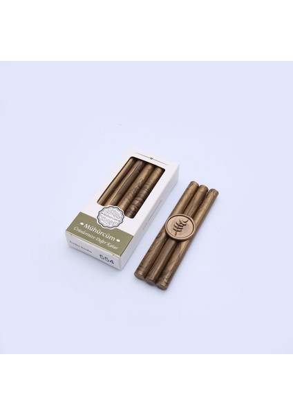 Mühür Mumu Çubuk 11MMX120MM 10LU Paket MODEL:554 Saten Bronz Altın modelleri
