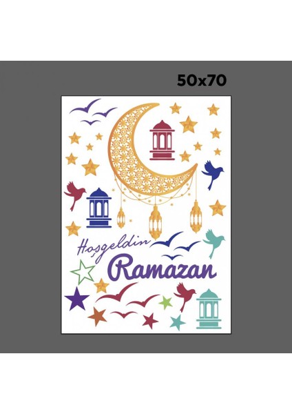 Hoşgeldin Ramazan Cam - Duvar Sticker Seti HK2555 fiyatları