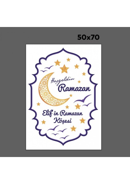 Kişiye Özel Hoşgeldin Ramazan Cam - Duvar Sticker Seti HK2550 fiyatları
