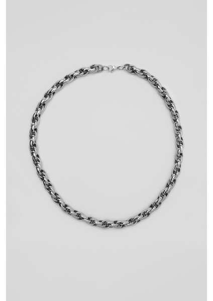 Klasik Erkek Çelik Kolye